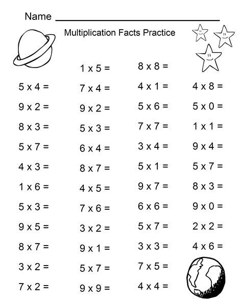 Free multiplication printables and worksheets resources