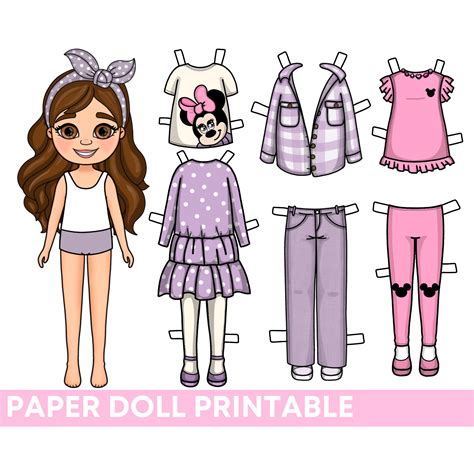 Free paper doll printables for kids and adults