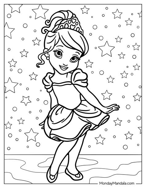 Accessing free princess coloring pages