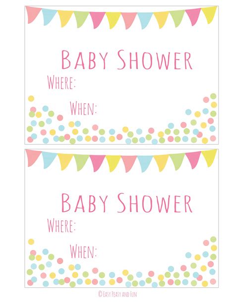 Free Printable Baby Shower Invites