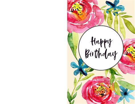 Free Printable Birthday Cards for Women