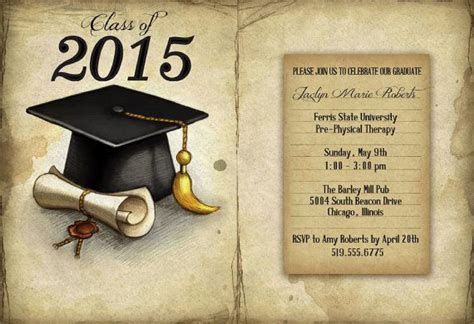 Free Printable Graduation Invites