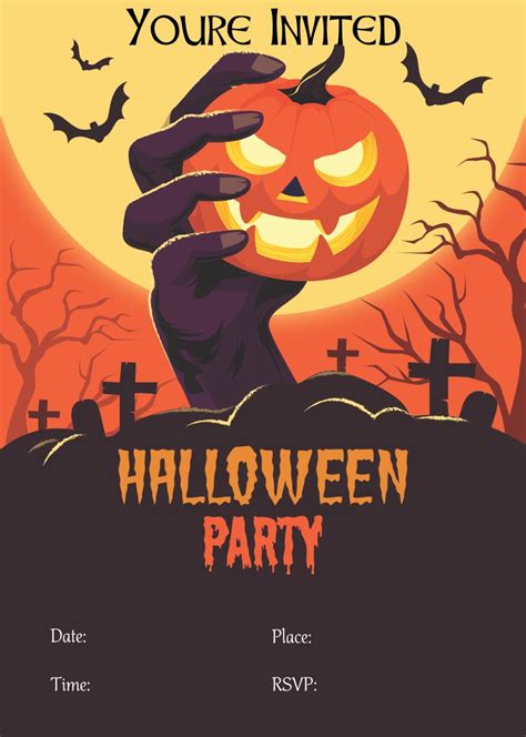 Free Printable Halloween Invites