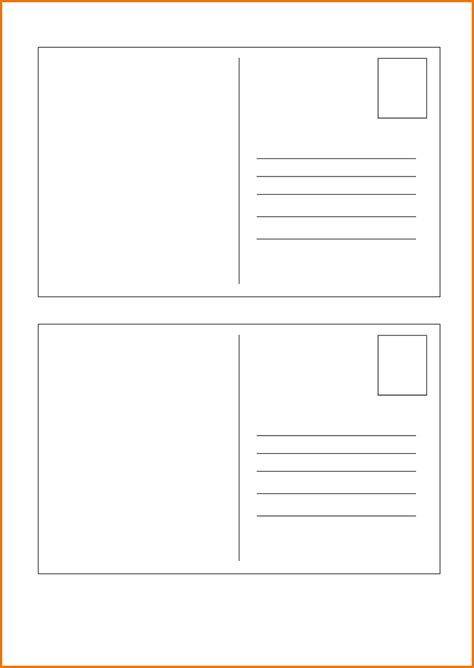 Free Printable Postcard Templates and Designs