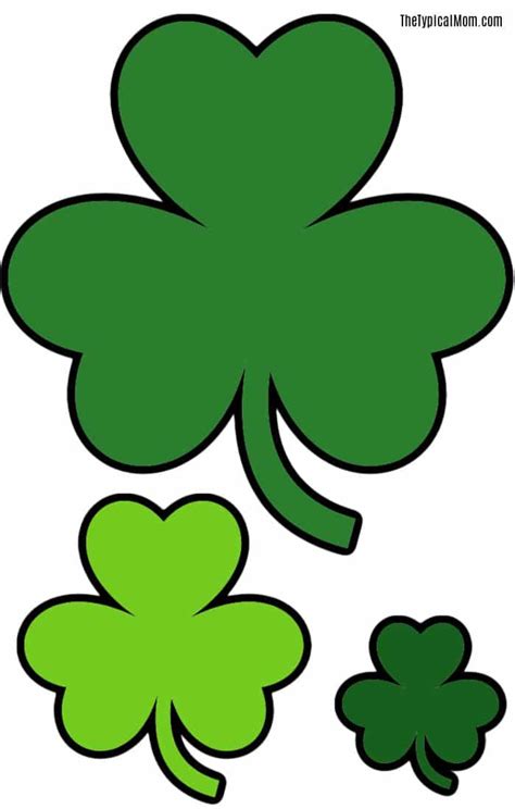 Free shamrock printables