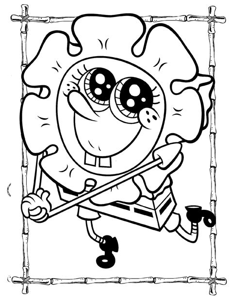 Free SpongeBob coloring pages for kids