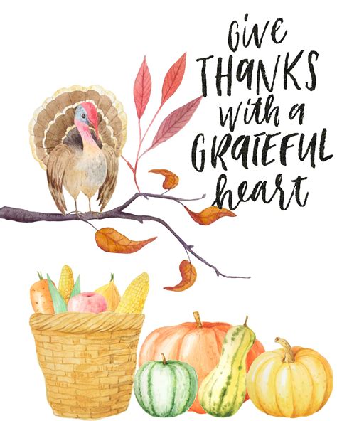 Free Thanksgiving Printable Designs