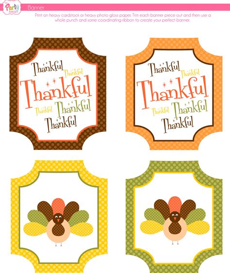 Free Thanksgiving Printable Resources