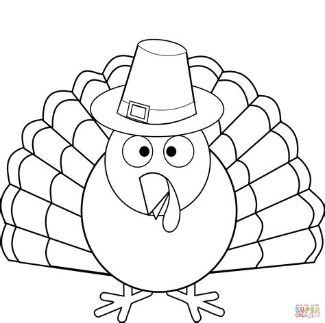 Free turkey coloring pages for print