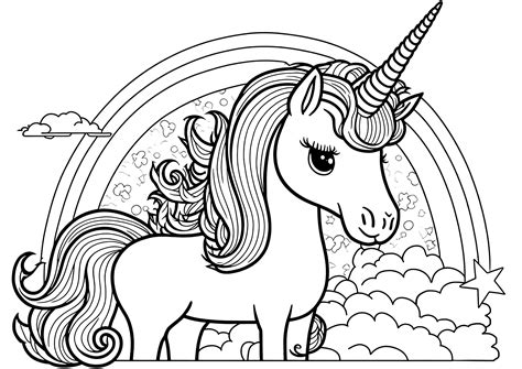 Free unicorn coloring pages