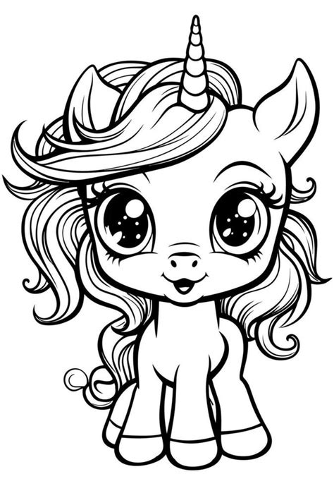 Free Unicorn Coloring Pages