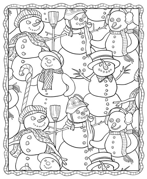 Free Winter Coloring Pages for Adults