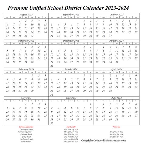 Fremont Calendar Sharing