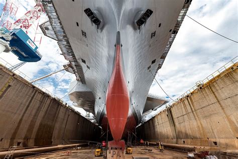 French Aircraft Carrier in dry dock