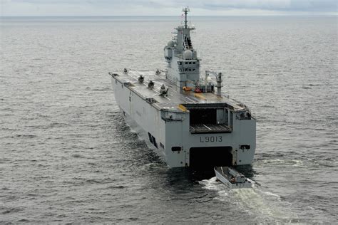 French Navy amphibious transport dock ship