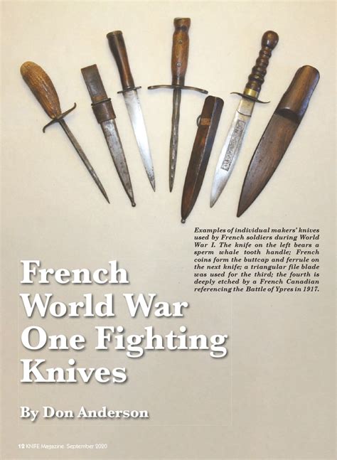 French World War 1 Knives