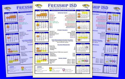 Frenship ISD Calendar Overview