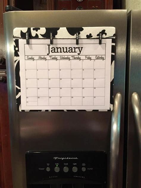 Fridge Calendar Organization Ideas