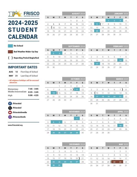 Frisco ISD Calendar Image 10