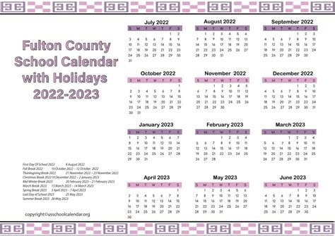 Fulton Calendar Basics