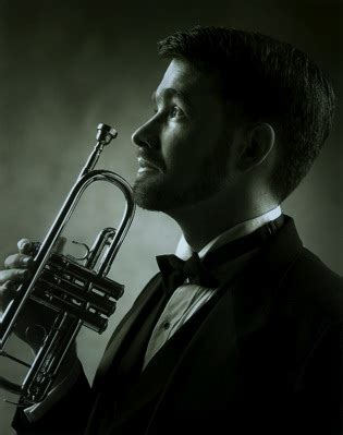 Trumpet player playing Ashokan Farewell