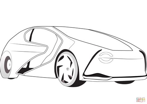 Future car coloring page