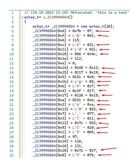 Gauzy obfuscation example