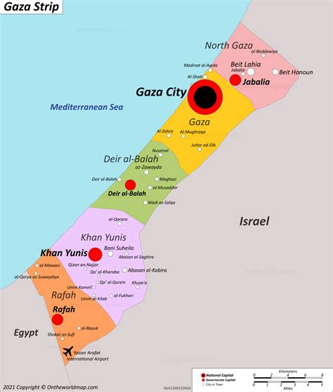 Gaza Strip Map