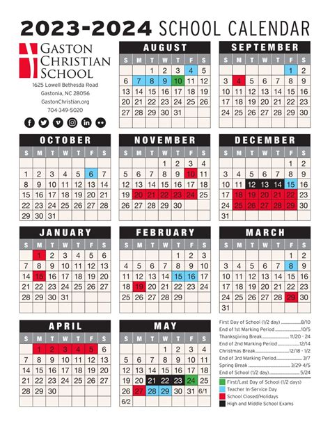 GCS Calendar Structure