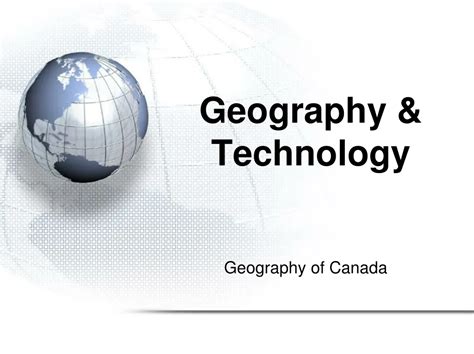 Geography Technology