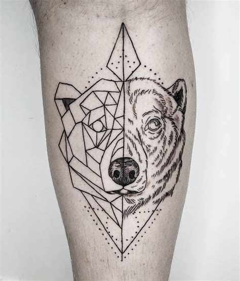 Geometric animal tattoos