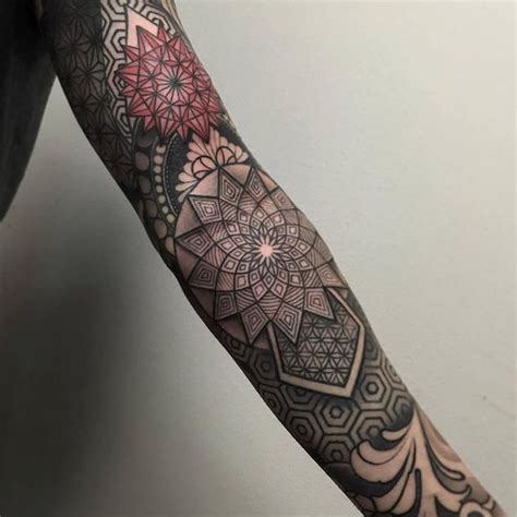 geometric sleeve tattoos