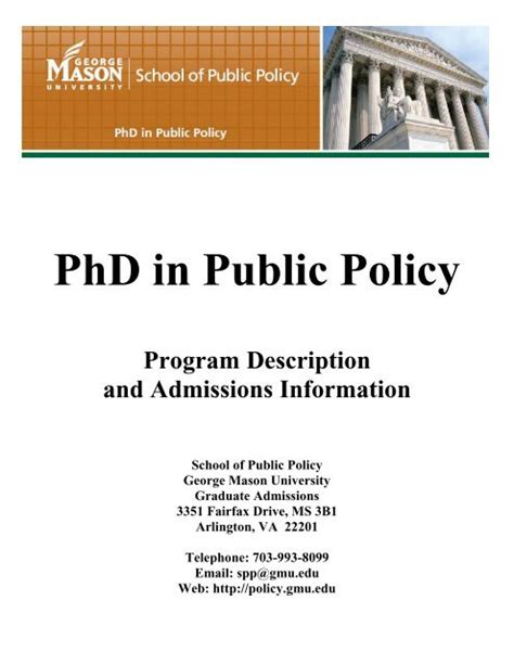 George Mason University PhD Programs