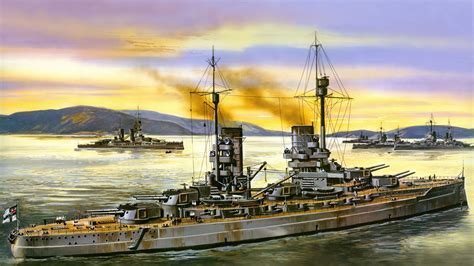 German World War I Battleship