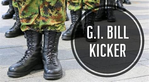 GI Bill Kicker Documentation Requirements