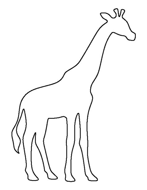 Giraffe printable templates for crafts and activities