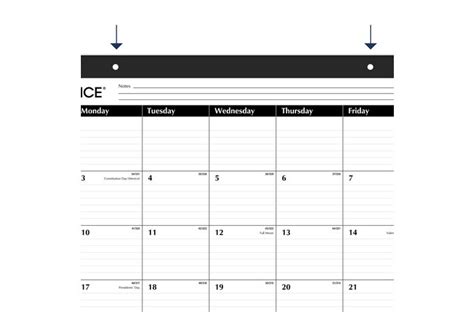 Glance calendar example for professionals