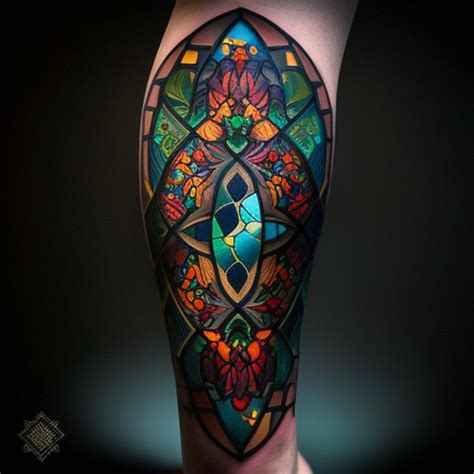 Glass tattoo art