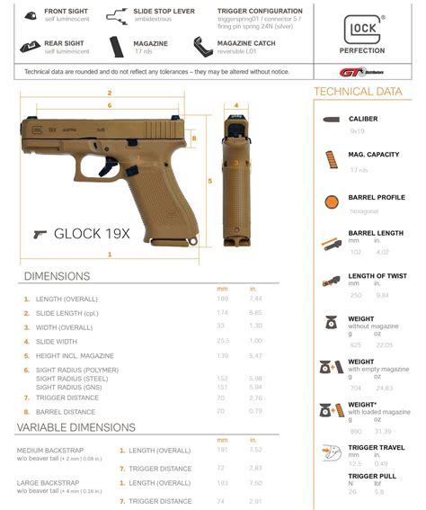 Glock 19 specifications