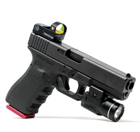 Glock 19 with Red Dot Sight and Adapter Plate