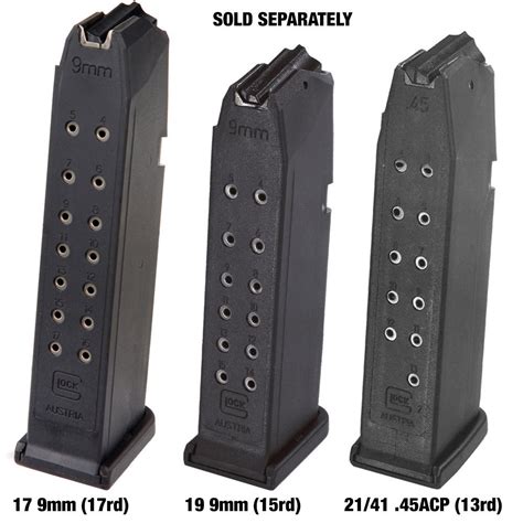 Glock 23 vs Glock 27 magazine capacity comparison