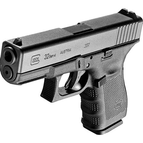 Glock 32 Gen 4 pistol with features highlighted