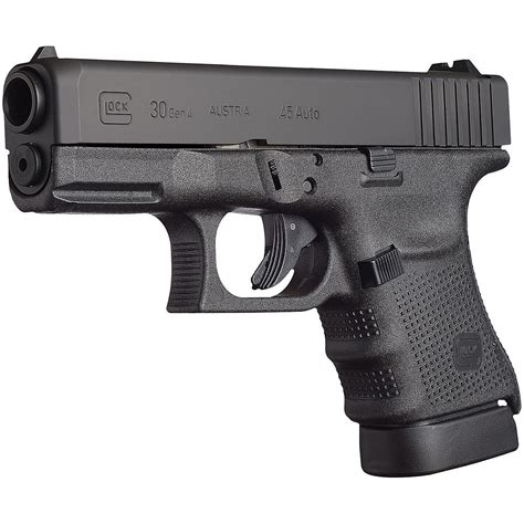 Glock 45 ACP pistol with accessories