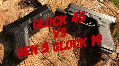 Glock 45 vs Glock 19 comparison