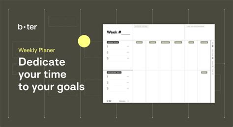 Goal-Oriented Weekly Agenda