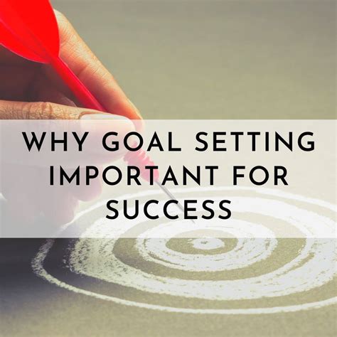 Goal setting for success