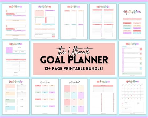 Goal Setting Planners