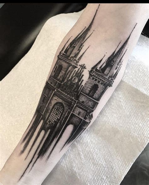 Gold Cathedral Tattoo Designs