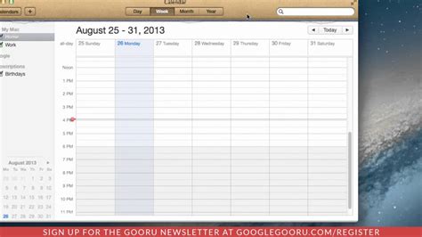 Google Calendar Mac