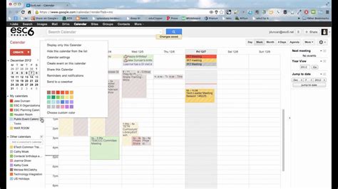 Google Calendar Public